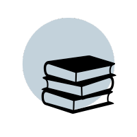 An icon of books in early childhood learning center.